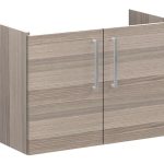 VitrA Root Flat 80cm 2 Door Wall Hung Slim Washbasin Unit - Cordoba