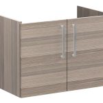 VitrA Root Flat 80cm 2 Door Wall Hung Washbasin Unit - Cordoba