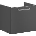VitrA Root Flat 60cm 1 Drawer Washbasin Unit - Matt Storm Grey