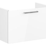 VitrA Root Flat 80cm 1 Drawer Washbasin Unit - High Gloss White