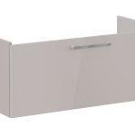 VitrA Root Flat 100cm 1 Drawer Washbasin Unit - Bright Sahara Beige