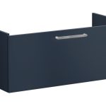 VitrA Root Flat 100cm 1 Drawer Washbasin Unit - Matt Dark Blue
