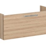 VitrA Root Flat 100cm 1 Drawer Washbasin Unit - Natural Oak
