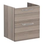 VitrA Root Flat 60cm 2 Drawer Washbasin Unit - Cordoba