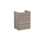 VitrA Root Flat 60cm 3 Drawer Washbasin Unit - Cordoba