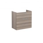 VitrA Root Flat 80cm 3 Drawer Washbasin Unit - Cordoba
