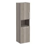 VitrA Root Flat 40cm 2 Door Semi-Tall Unit w/Laundry Basket (LH Hinge) - Cordoba