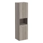 VitrA Root Flat 40cm 2 Door Semi-Tall Unit w/Laundry Basket (RH Hinge) - Cordoba