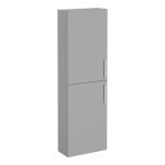 VitrA Root Flat 55cm 2 Door Slim Tall Unit (LH Hinge) - Matt Rock Grey