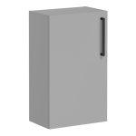 VitrA Root Flat 40cm 1 Door Slim Lower/Base Unit (LH Hinge) - Matt Rock Grey