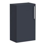 VitrA Root Flat 40cm 1 Door Slim Lower/Base Unit (LH Hinge) - Matt Dark Blue