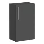 VitrA Root Flat 40cm 1 Door Slim Lower/Base Unit (RH Hinge) - Matt Storm Grey