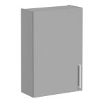 VitrA Root Flat 60cm 1 Door Upper/Wall Unit (LH Hinge) - Matt Rock Grey