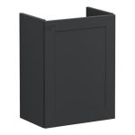 VitrA Root Classic 40cm 1 Door Wall Hung Slim Washbasin Unit (RH Hinge) - Matt Graphite