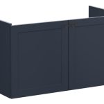VitrA Root Classic 100cm 2 Door Washbasin Unit - Matt Dark Blue