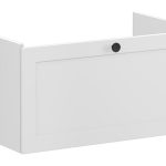 VitrA Root Classic 80cm 1 Drawer Washbasin Unit - Matt Light Grey