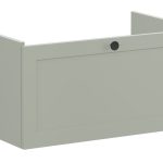 VitrA Root Classic 80cm 1 Drawer Washbasin Unit - Matt Retro Green