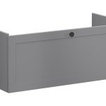VitrA Root Classic 100cm 1 Drawer Slim Washbasin Unit - Matt Grey