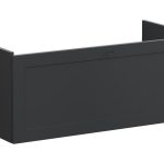 VitrA Root Classic 100cm 1 Drawer Slim Washbasin Unit - Matt Graphite