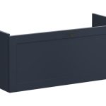 VitrA Root Classic 100cm 1 Drawer Slim Washbasin Unit - Matt Dark Blue