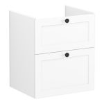VitrA Root Classic 60cm 2 Drawer Washbasin Unit - Matt White