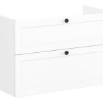 VitrA Root Classic 100cm 2 Drawer Washbasin Unit - Matt White