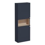 VitrA Root Classic 55cm 2 Door Semi-Tall Unit (LH Hinge) - Matt Dark Blue