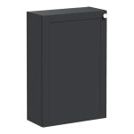 VitrA Root Classic 55cm 1 Door Slim Lower/Base Unit (LH Hinge) - Matt Graphite