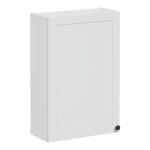 VitrA Root Classic 60cm 1 Door Upper/Wall Unit (LH Hinge) - Matt Light Grey