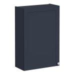 VitrA Root Classic 60cm 1 Door Upper/Wall Unit (LH Hinge) - Matt Dark Blue