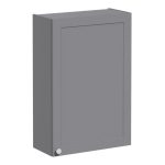 VitrA Root Classic 60cm 1 Door Upper/Wall Unit (RH Hinge) - Matt Grey