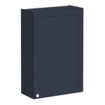 VitrA Root Classic 60cm 1 Door Upper/Wall Unit (RH Hinge) - Matt Dark Blue