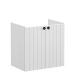 VitrA Root Groove 60cm 2 Door Wall Hung Slim Washbasin Unit - Matt Light Grey