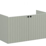 VitrA Root Groove 100cm 2 Door Washbasin Unit - Matt Retro Green