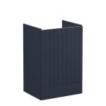 VitrA Root Groove 60cm 2 Door Floor Standing Washbasin Unit - Matt Dark Blue
