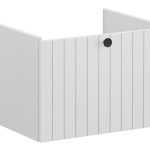 VitrA Root Groove 60cm 1 Drawer Washbasin Unit - Matt Light Grey