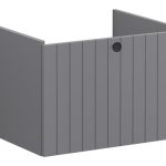 VitrA Root Groove 60cm 1 Drawer Washbasin Unit - Matt Grey