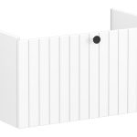 VitrA Root Groove 80cm 1 Drawer Washbasin Unit - Matt White