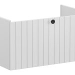 VitrA Root Groove 80cm 1 Drawer Washbasin Unit - Matt Light Grey