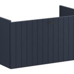 VitrA Root Groove 80cm 1 Drawer Washbasin Unit - Matt Dark Blue