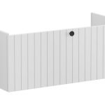 VitrA Root Groove 100cm 1 Drawer Washbasin Unit - Matt Light Grey