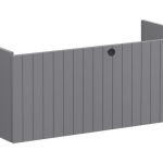VitrA Root Groove 100cm 1 Drawer Washbasin Unit - Matt Grey