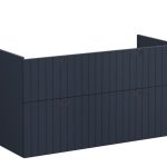 VitrA Root Groove 120cm 4 Drawer Washbasin Unit - Matt Dark Blue
