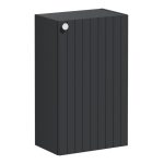 VitrA Root Groove 40cm 1 Door Slim Lower/Base Unit (RH Hinge) - Matt Graphite