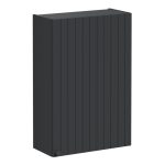 VitrA Root Groove 60cm 1 Door Upper/Wall Unit (RH Hinge) - Matt Graphite