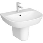 VitrA Zentrum 595x480mm 1TH Basin w/Overflow - White