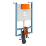 VitrA V-Fix Core WH 8cm 3/6L WC Frame & Cistern