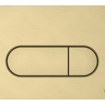 VitrA Loop Round Flush Plate - Brushed Gold