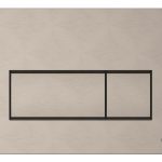 VitrA Loop Square Flush Plate - Brushed Nickel
