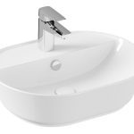 VitrA Geo 545x430mm 1TH Basin w/Overflow - White